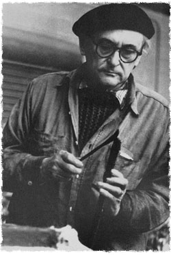 Jacques Lipchitz at work